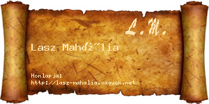 Lasz Mahália névjegykártya